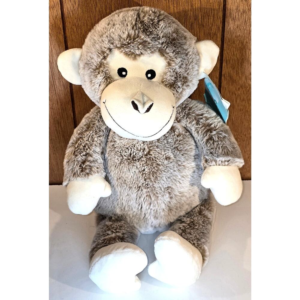 Walgreens Hug Me Monkey Plush Stuffed Animal Brown Gray 18 Inch Toy With Tag